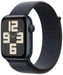 Apple Watch SE 2024 GPS 44mm Midnight Ink Sport Loop Black One Size