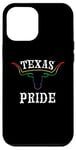 Coque pour iPhone 12 Pro Max Drapeau arc-en-ciel pour le mois de la Gay Pride du Texas