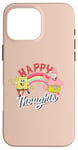 Coque pour iPhone 16 Pro Max SpongeBob SquarePants Patrick and SpongeBob Happy Thoughts