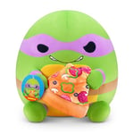 Snackles 35 cm Plush Teenage Mutant Ninja Turtles Edition by ZURU, Cuddly Squishy Comfort Plush with Teenage Mutant Ninja Turtles Theme and Pizza Snack Accessory (Donatello)