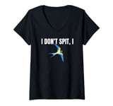 Womens I Dont Spit I Swallow Funny Bird Watching Party BBQ Party T V-Neck T-Shirt