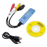 adaptateur USB 2.0 pour Capture vidéo et Audio,carte d'acquisition VHS DC60 pour DVD,convertisseur et Tuner TV pour ordinateur windows 7 - Type DC60 Capture Card