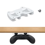 Support de Manette sous Le Bureau pour Xbox One, Support de Table pour Xbox Series X & S,Game Manette Under Desk Mount Holder pour Xbox Elite1&2, Table Stand pour Xbox 360,Switch Pro Controller-Blanc