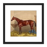 Edward Gilbert Hester Hannah C1871 8X8 Inch Square Wooden Framed Wall Art Print Picture with Mount