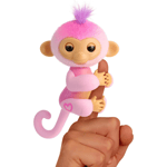 Fingerlings Interactive 70+ Sounds and Reactions Pet Pink Harmony Monkey