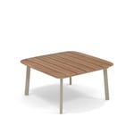 EMU - Shine Coffee Table Taupe - Ulkotilojen sohvapöydät - Arik Levy - Ruskea - Metalli/Puu