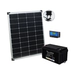 Kit panneau solaire monocristallin 110 W avec batterie et régulateur