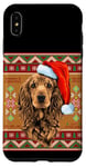 Coque pour iPhone XS Max Enjoy Christmas New Year Present T-shirt, Xmas Santa Dog Fun