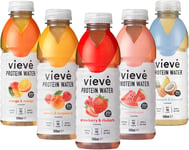 Vieve Protein Water 10x500ml - Mixed Variety Flavour Pack 20g Protein, Sugar... 