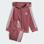 adidas Essentials Shiny Hooded Track Suit Kids