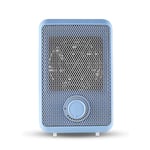 Tower T675001B 600W Fan Heater with 3 Second Heating Technology, Adjustable Thermostat, Overheat Protection, Blue