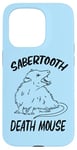 Coque pour iPhone 15 Pro Funny Sabertooth Death Mouse Possum Lover