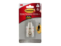 3M Command Forever Classic Medium Metallkrok I Borstad Nickel