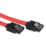 Câble interne SATA 6Gb/s avec clip - VALUE - 0.5m - Rouge - SATA III - Transfert jusqu'à 6.0 Gbit/s