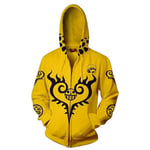 (2-XL）Anime One Piece 3D Trafalgar Law Cosplay Pirates Of Heart Ohut villapaidat