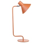 Lampe à Poser Orange en Métal 51 cm Abat-Jour en Cône pour Salon Chambre Table