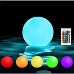 Lampes flottantes pour piscine, 7,6 cm, rechargeables par USB et télécommande, étanches IP68, 16 couleurs changeantes, pour bain à remous,