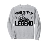 Never Underestimate An Old Man With A Skid Steer Sweatshirt