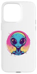 Coque pour iPhone 15 Pro Max Alien Pop Art Extraterrestre Visage