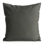 Eurofirany Garden Housse de Coussin d'extérieur imperméable pour terrasse, canapé, Coussin décoratif pour Jardin, imperméable, 45 x 45 cm, Gris foncé