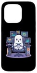 iPhone 15 Pro Funny Ghost Gamer Halloween Console PC Cute Gaming Ghost Case