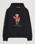 Polo Ralph Lauren Loopback Terry Bear Hoodie Polo Black