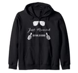 Funny Couple Engagement gift tee Just Married Zip Hoodie