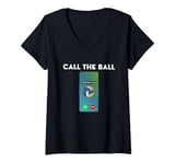 Womens Call The Ball Funny Volleyball Player V-Neck T-Shirt