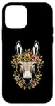 Coque pour iPhone 12 mini Couronne de fleurs âne florale