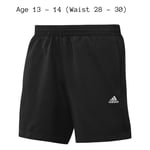 Adidas Ess Chelsea Shorts X19625 Age 13-14 Black Climalite 28-30 Waistclearance