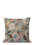 C/C 50X50 Grey Flower Linen Patterned Ceannis