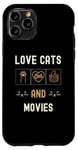 Coque pour iPhone 11 Pro Chats amoureux des chats et films chatons animaux de compagnie hommes femmes