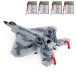 BBSONG 3.5 Channels Lentokone F35/F22 Fighter RC Airplane Professional & Beginner 3 Modes EPP Foam Lentokonelelut pojille 300 metriä