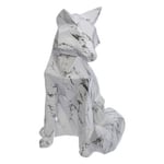 Statuette Déco Origami "Renard" 25cm Blanc