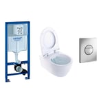 Vägghängd Toalettstol Ifö iCon Rimfree 3575 med Grohe Rapid SL 113 cm