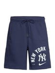 New York Yankees Men's Nike Arched Kicker Fleece Short Sport Shorts Sweat Shorts Navy NIKE Fan Gear