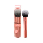 Real Techniques Ultra Plush Powder Makeup Brush, For Setting Powder, Bronzer, and Blush, Sheer, Buildable Coverage, Large, Fluffy Powder Brush, Vegan, Cruelty-Free and Synthetic Bristles, 1 Count