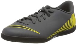Nike Vaporx 12 Club Gs Ic, Chaussures de Football Mixte Enfant, Gris (Dark Grey/Black-Opti Yellow 070) 35 EU