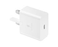 Samsung Galaxy Official 15W Adaptive Fast Charger (without USB-C to C Data Cable), White