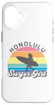 Coque pour iPhone 16 Plus Honolulu Surfer Girl Hawaii Hawaii Surf Beach Cute