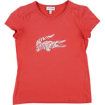 T-shirt enfant Lacoste  T-shirt orange, blanc