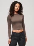 Superdry Long Sleeve Jersey Open Back Top