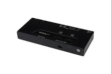 StarTech.com 2x2 HDMI Matrix Switch with Remote - 1080p Automatic & Priority Switcher - Video Wall Auto Selector Splitter Box - Audio Out (VS222HDQ) - video-/audioswitch - 2 porte
