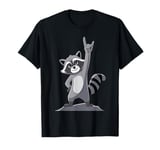 Raccoon Rock On Gesture Adventure Spirit T-Shirt