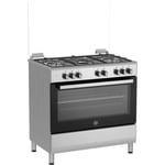 Cuisinière LA GERMANIA - sel9mx - 5 feux gaz - four électrique - multifonction - Inox