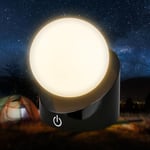 BRILONER - Mini lampe de table LED sans fil IP54 avec Touch, variateur par paliers, batterie et source interchangeables, lampe de chevet, boule, lampe LED, lampe de table, 10x8x9 cm, noir