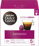 NESCAFÉ Dolce Gusto Espresso Coffee Pods (Pack of 3, Total 90 Capsules)