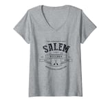 Womens Cute SALEM WITCHES ALL STARS Best Ever Team Witch Town Coven V-Neck T-Shirt