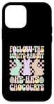 Coque pour iPhone 12 mini Follow the White Rabbit Chemise chocolat de Pâques