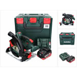 Ks 18 ltx 57 Scie circulaire à main sans fil 165 mm 18V + 1x Batterie 8 Ah + Chargeur + Coffret x - Metabo